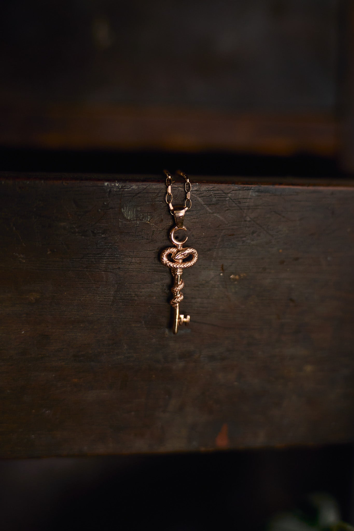 Rose Gold Key of Hecate Pendant – Unlock the Path Between Worlds