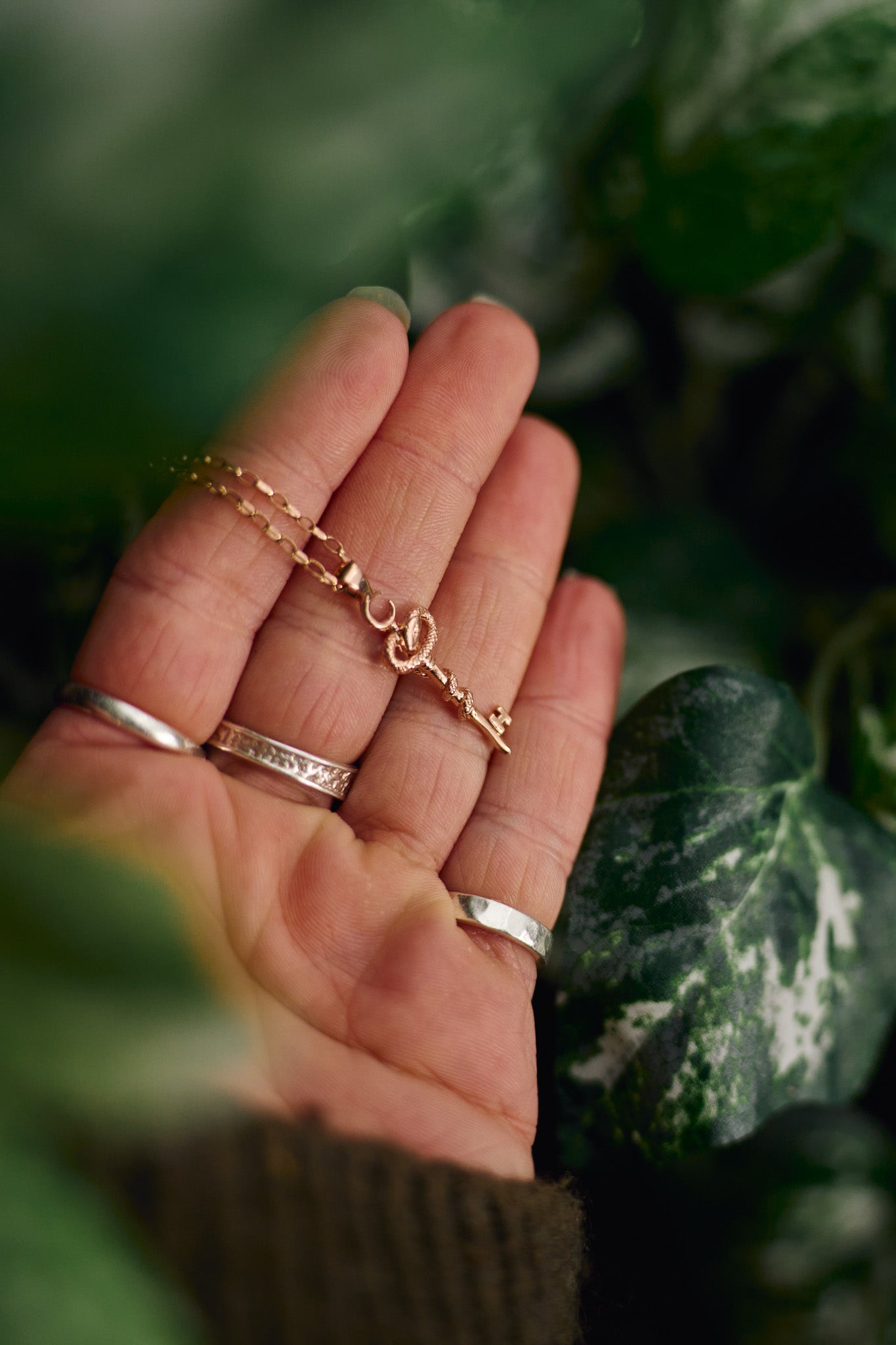 Rose Gold Key of Hecate Pendant – Unlock the Path Between Worlds