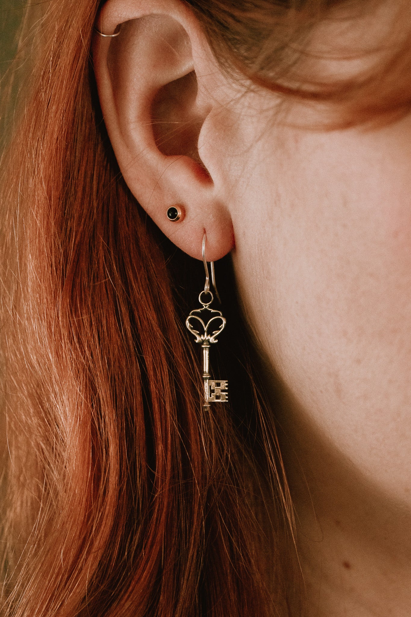 Gothic Key Earrings