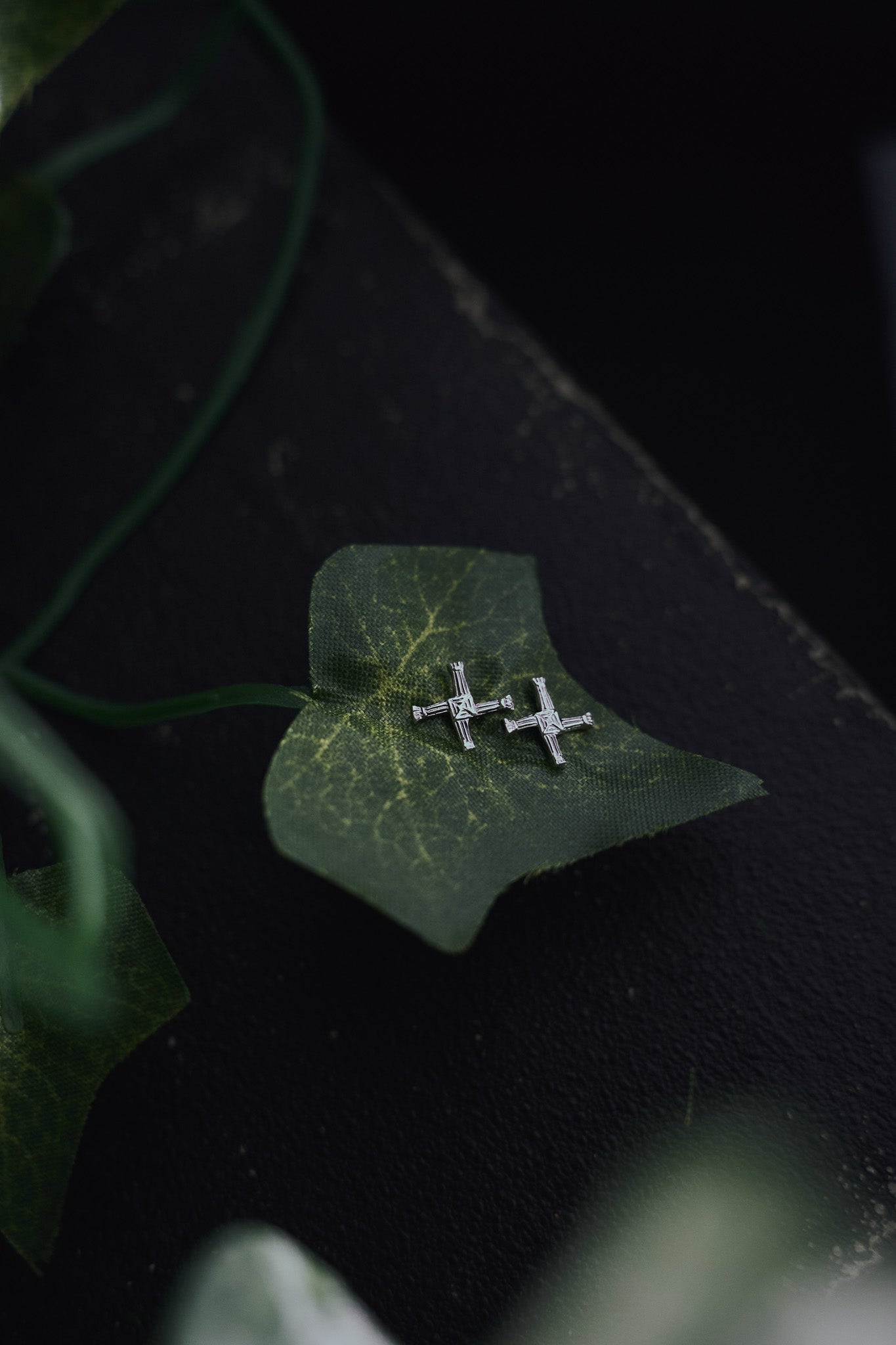 St Brigid's Cross Stud Earrings