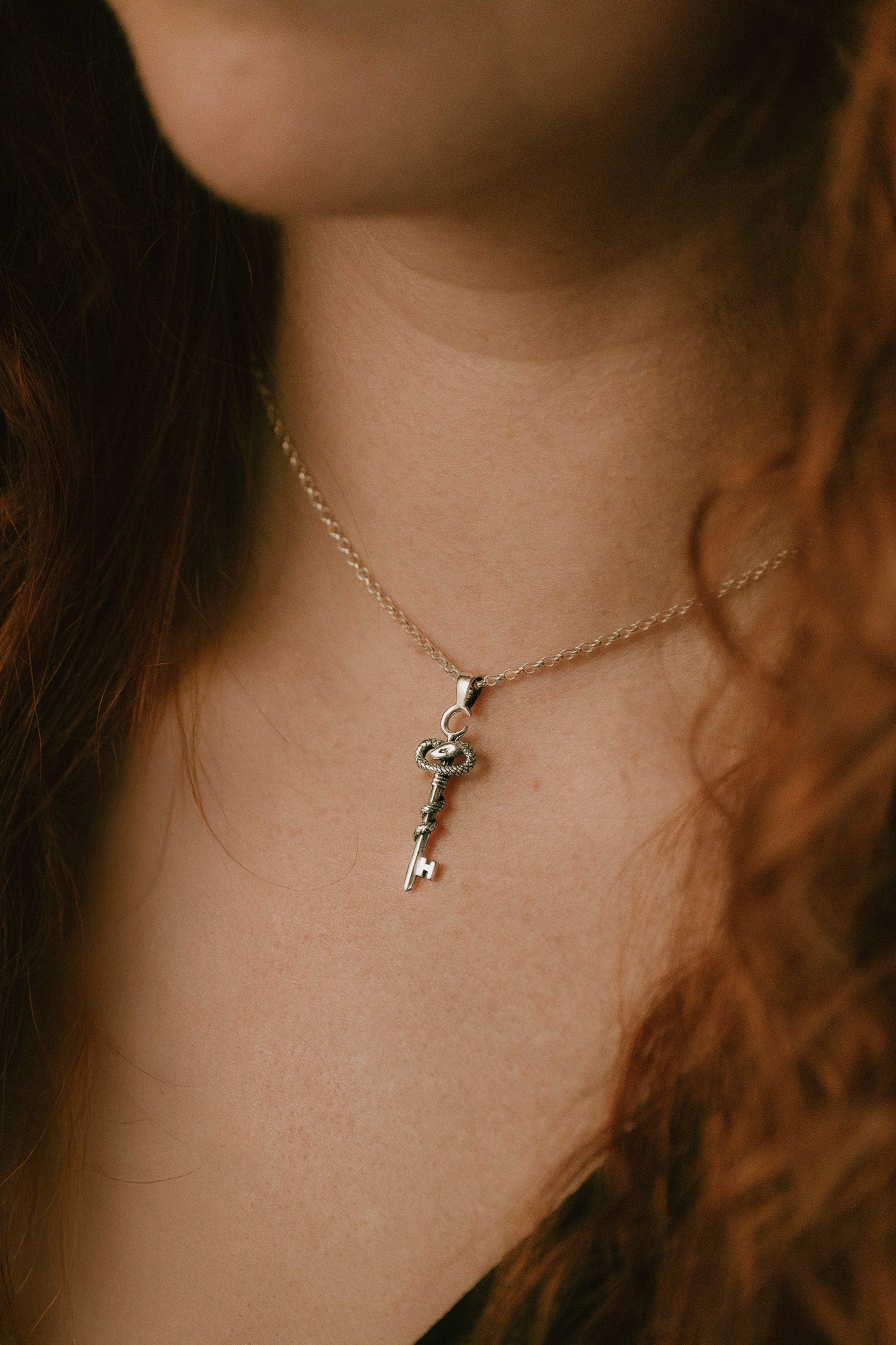 Rose Gold Key of Hecate Pendant – Unlock the Path Between Worlds