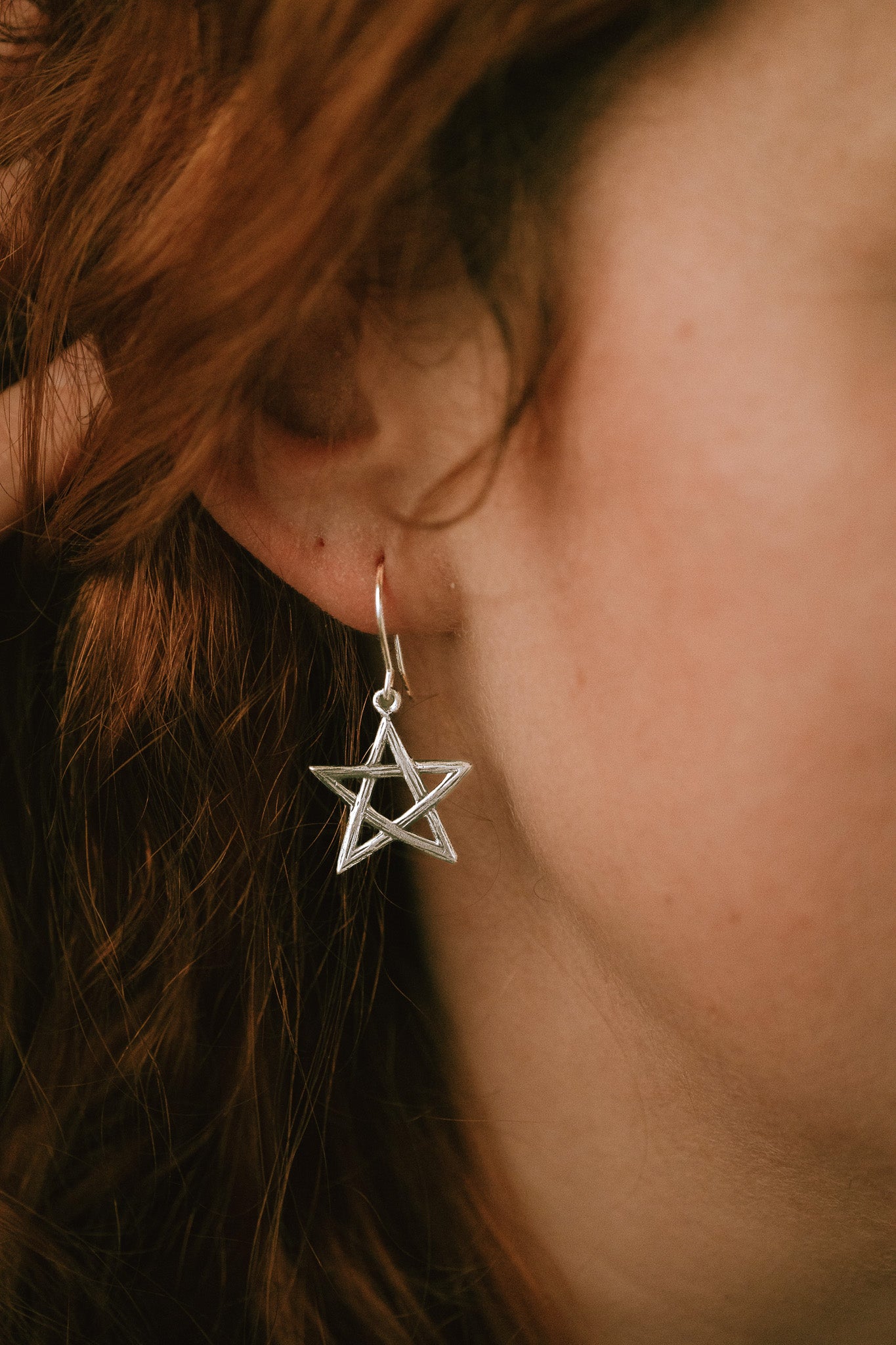 Wildwood Pentagram Dangle Earrings