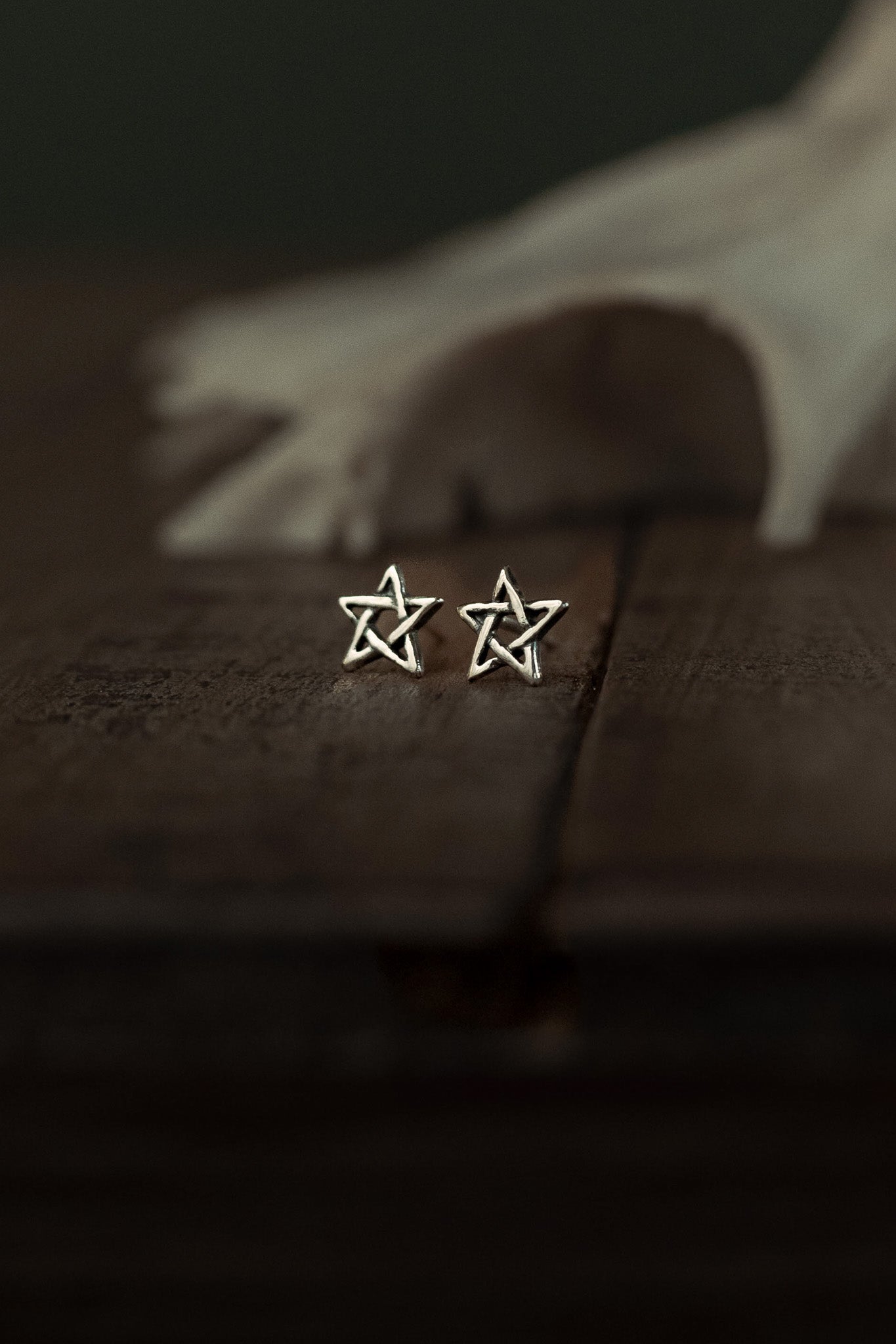 Wildwood Pentagram Stud Earrings
