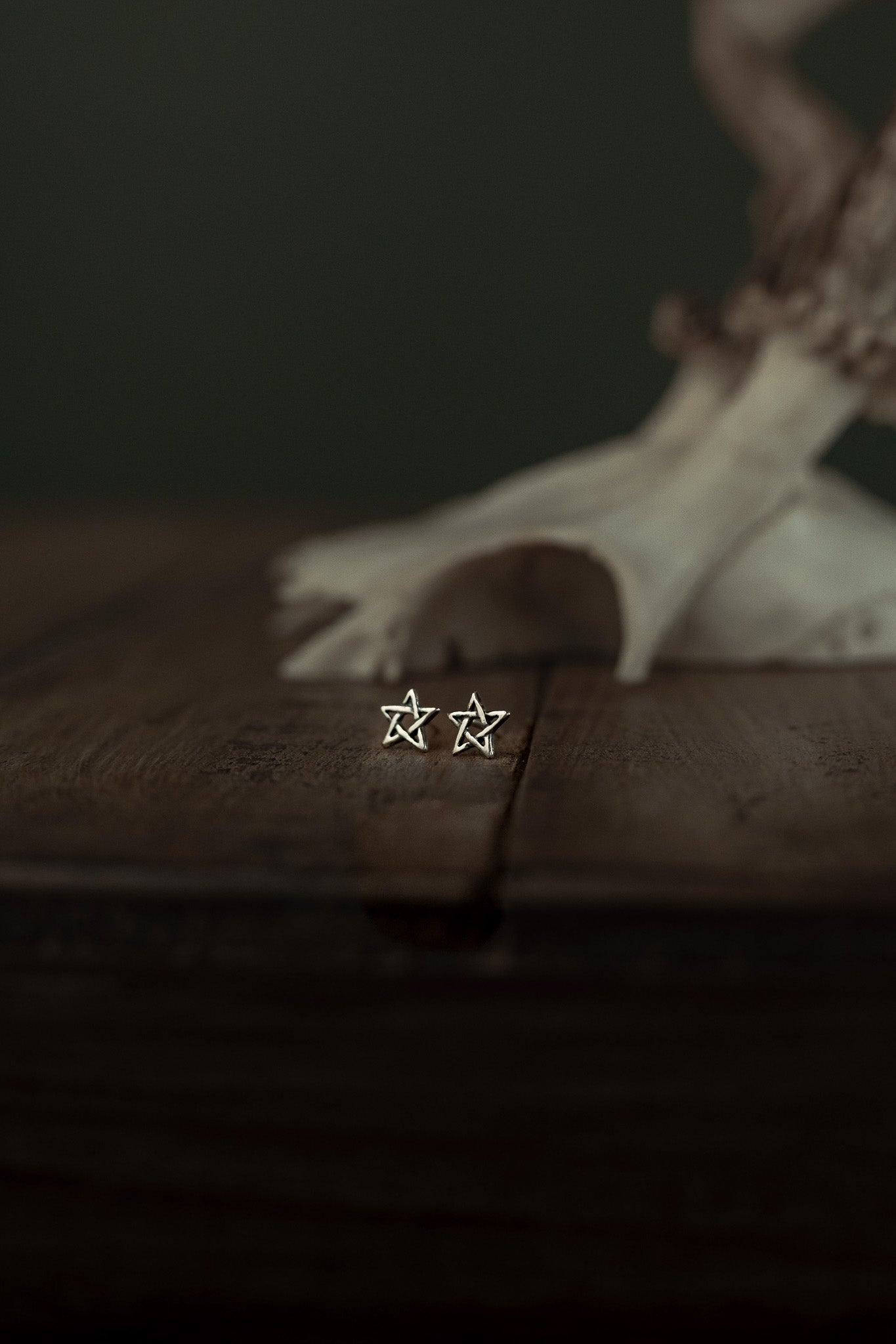 Wildwood Pentagram Stud Earrings