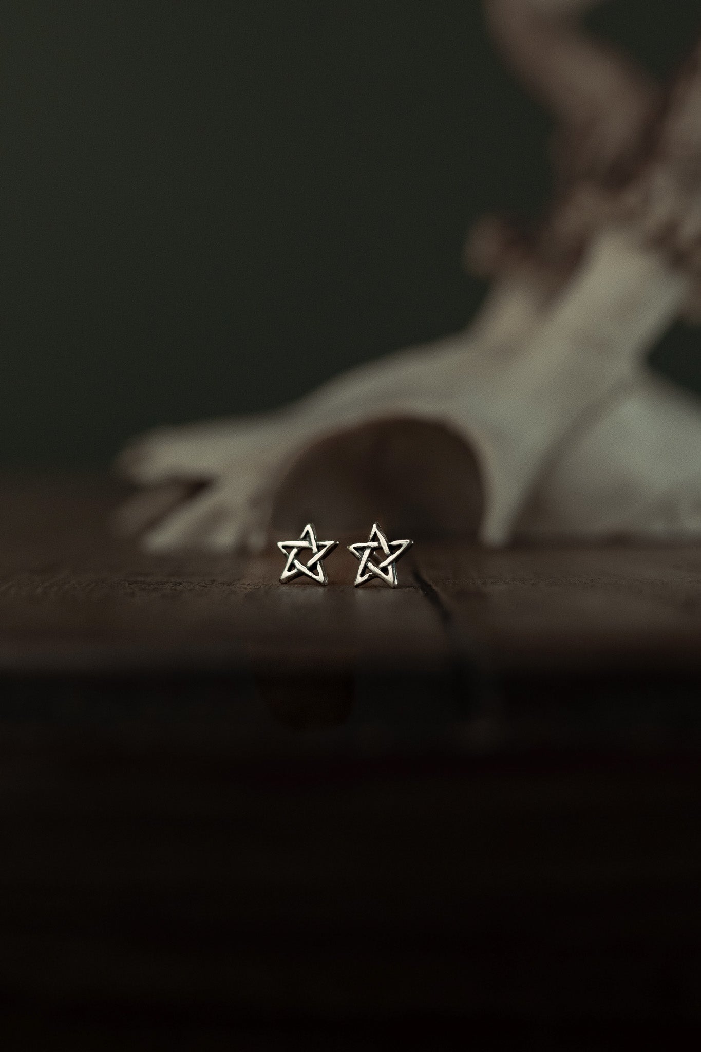 Wildwood Pentagram Stud Earrings