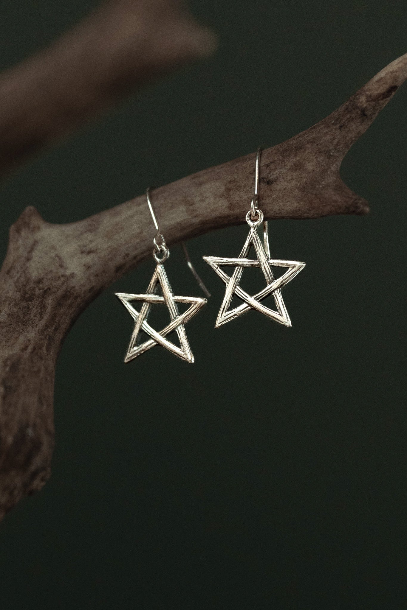Wildwood Pentagram Dangle Earrings