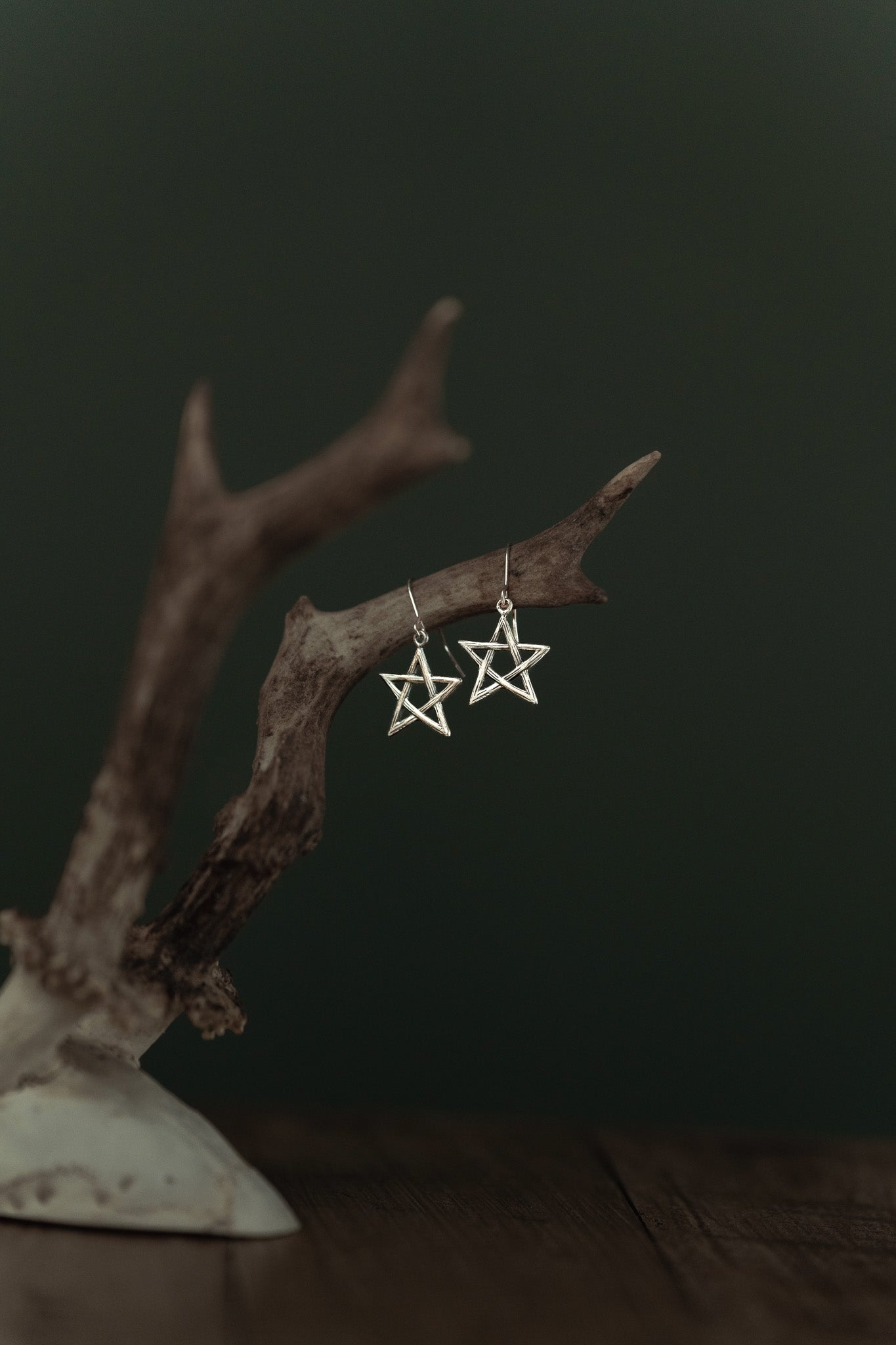 Wildwood Pentagram Dangle Earrings
