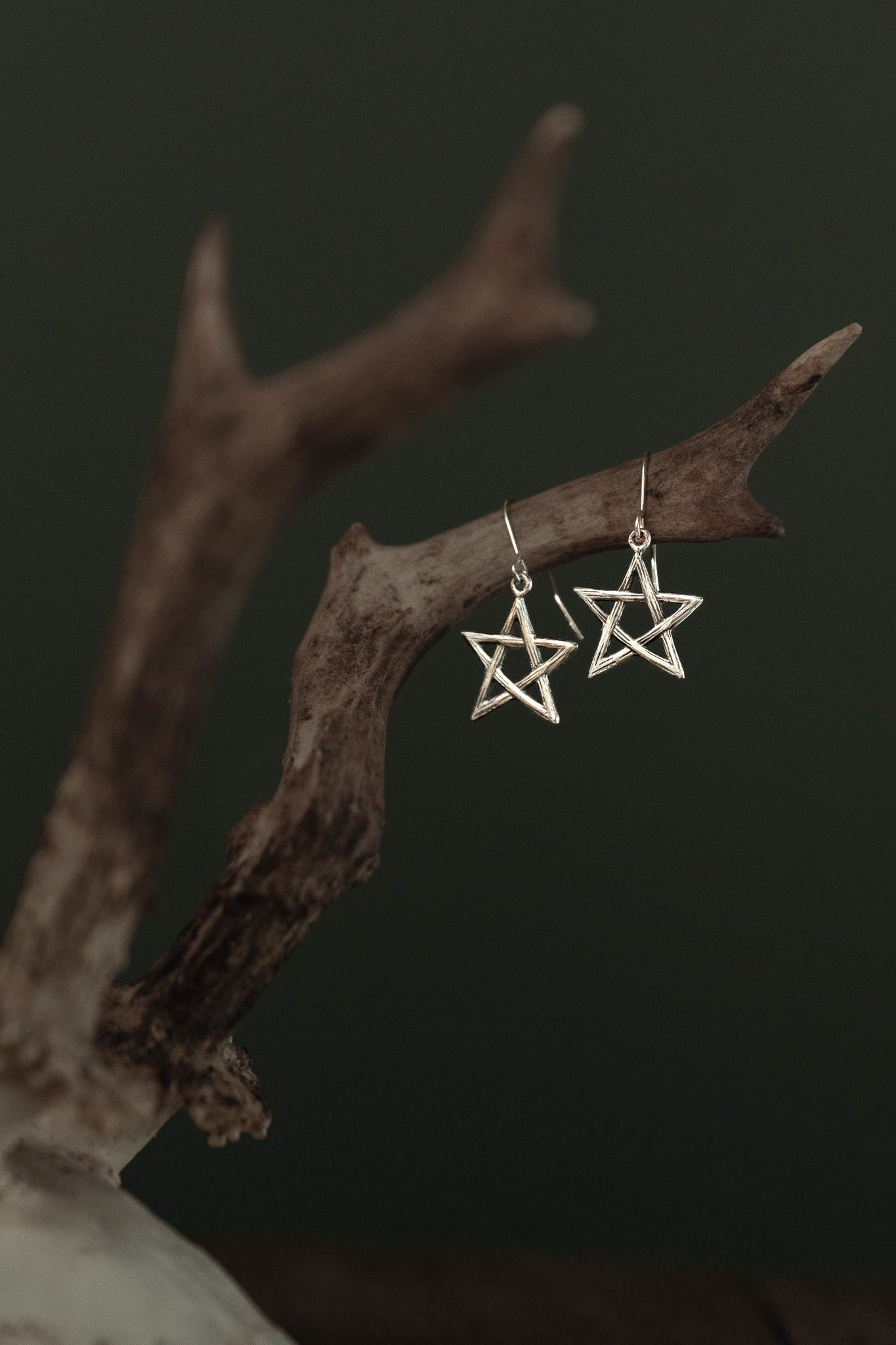 Wildwood Pentagram Dangle Earrings