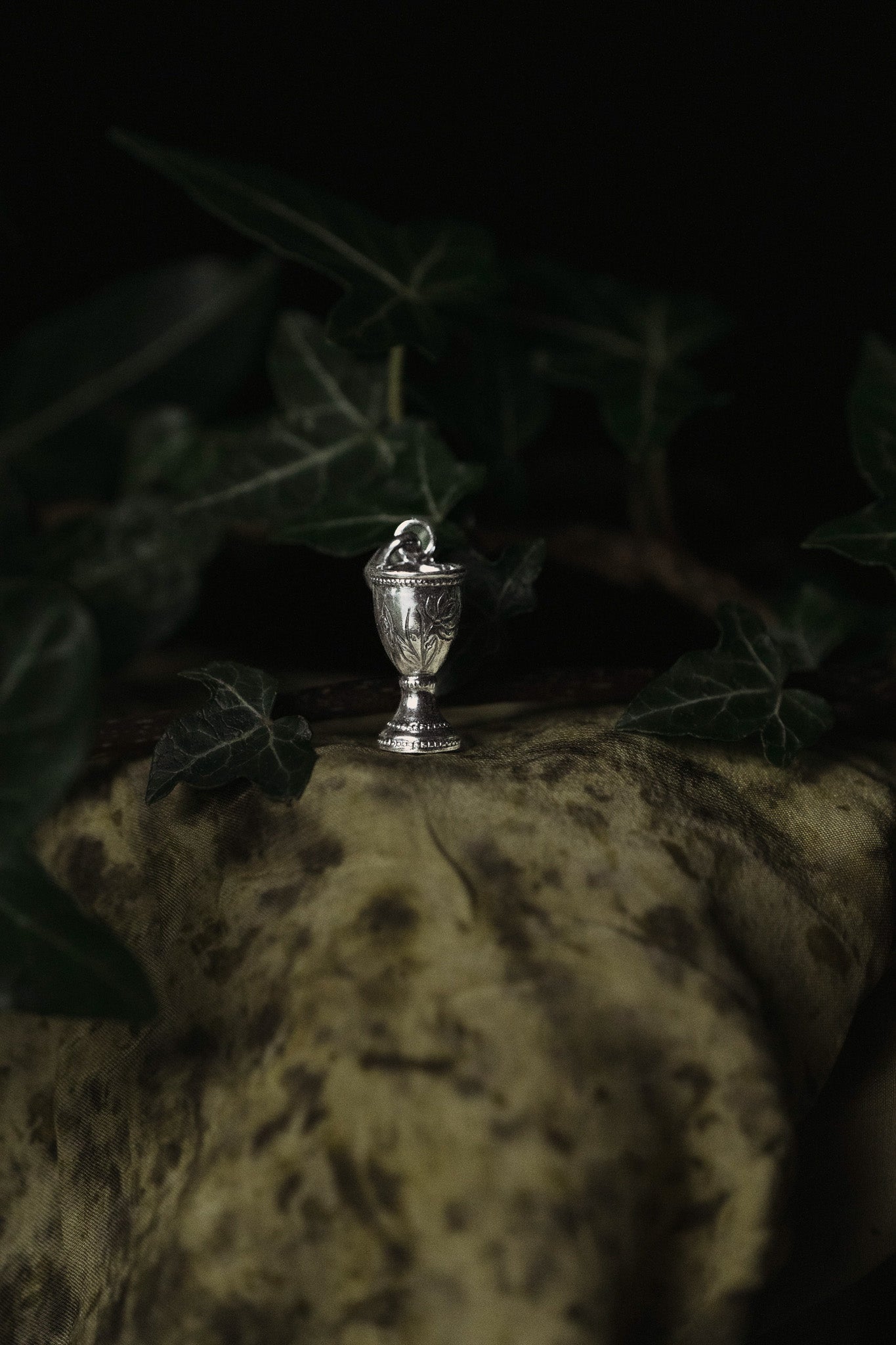 Fae Queens Chalice - The Silver Fairy Chalice Necklace