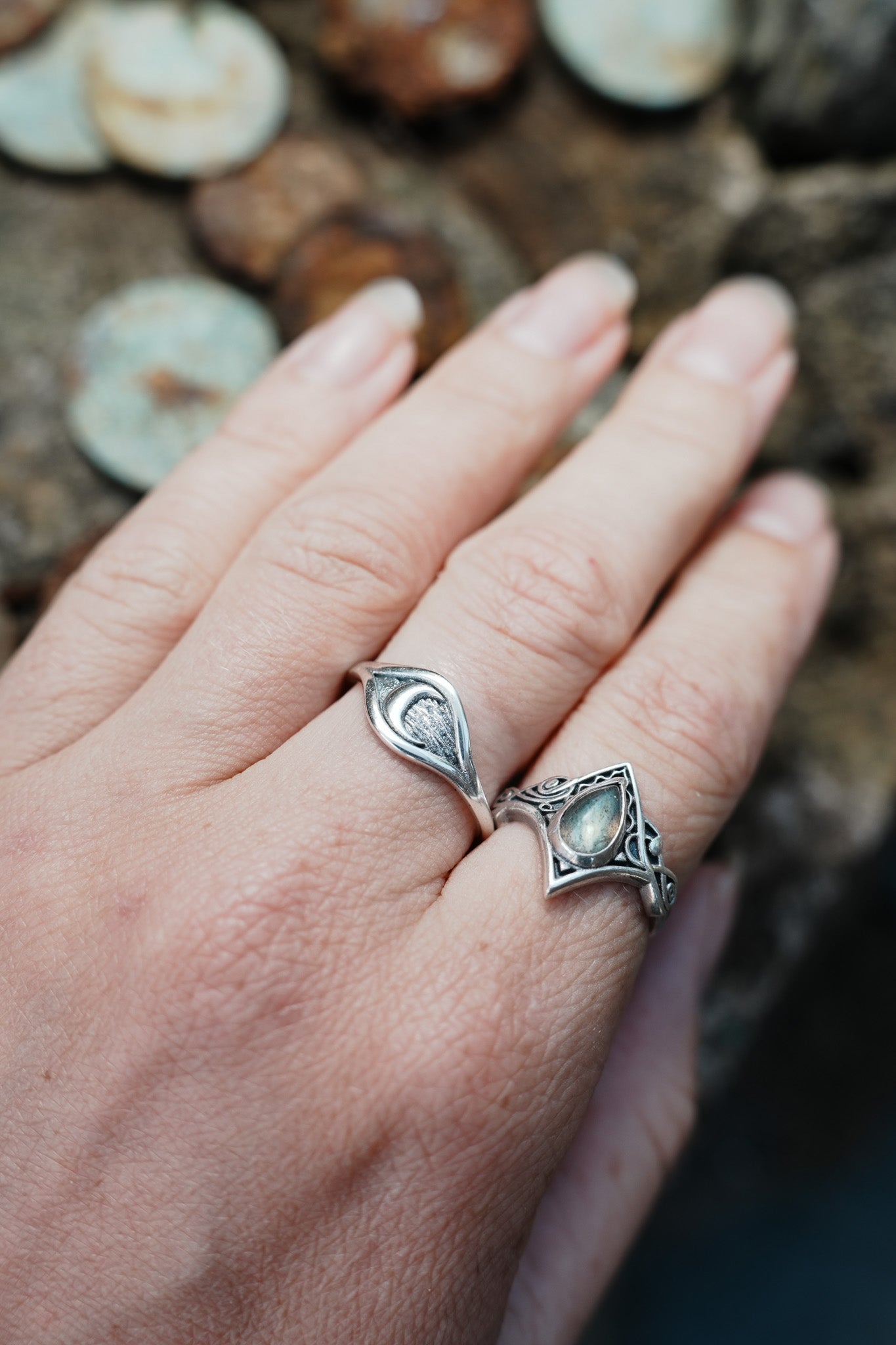 Selene Moon Godess Ring