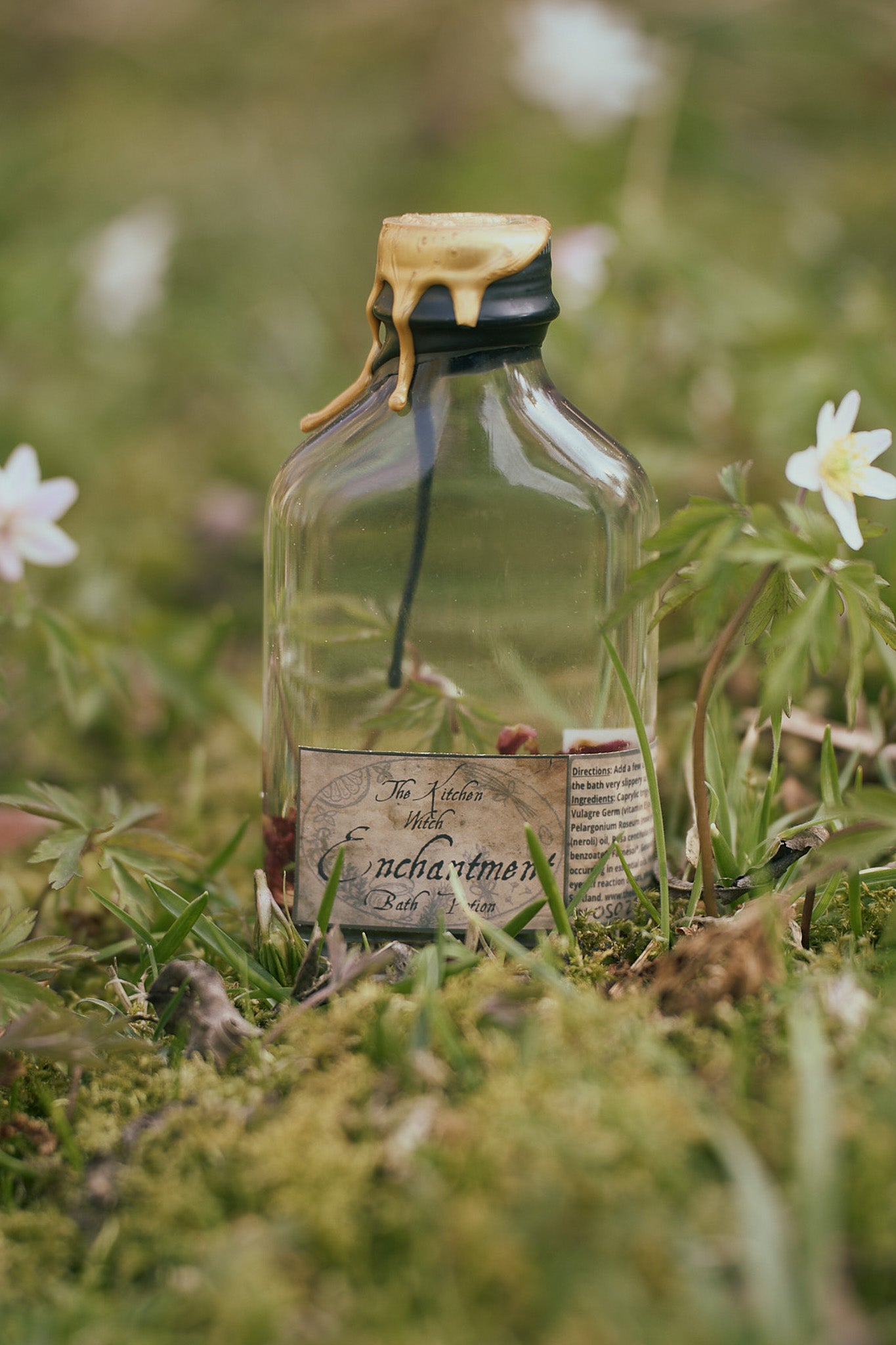 Bath Potion Bottles – Kitchen Witch Natural Botanical Blends for Ritual Soaking