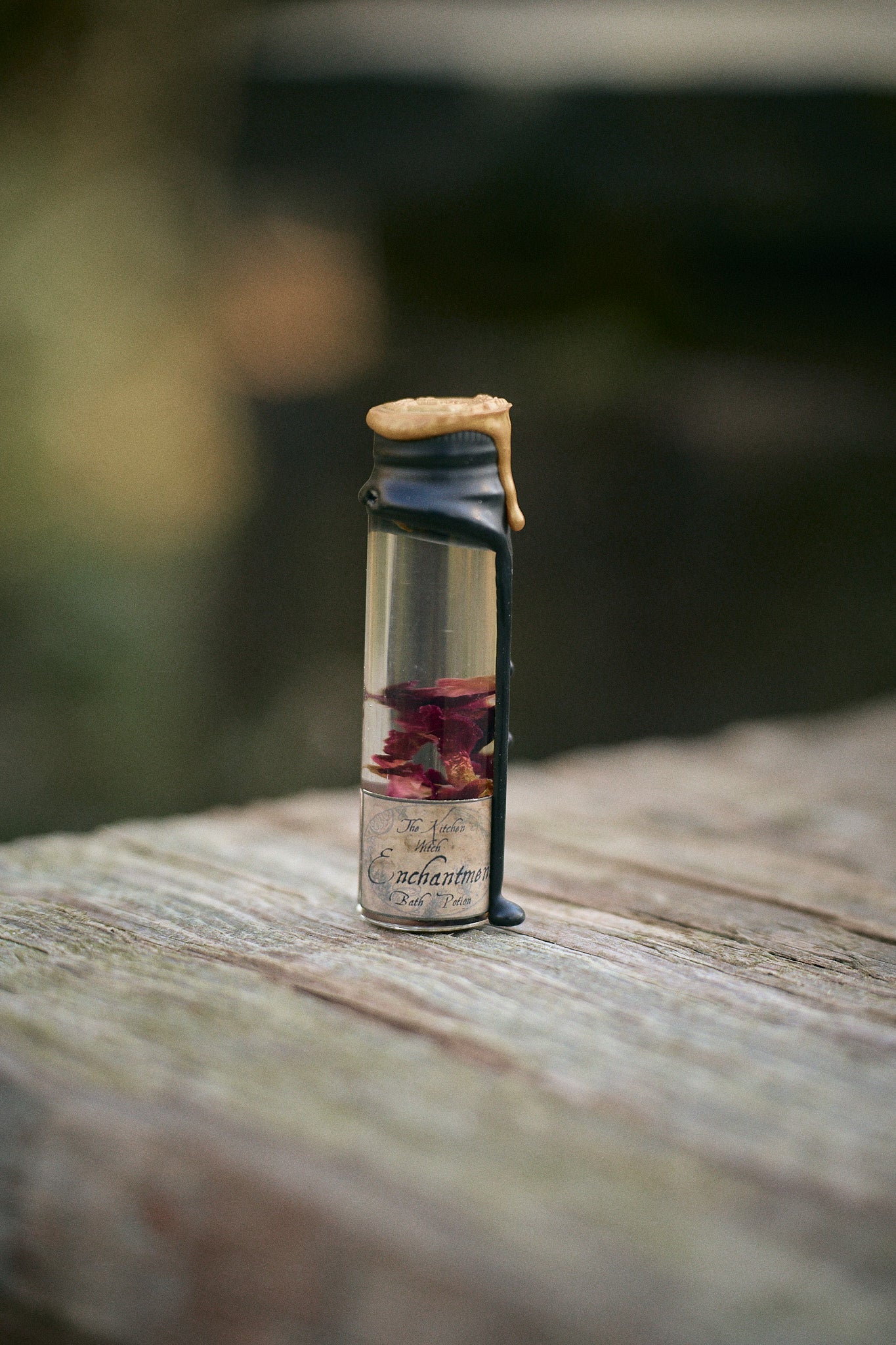 Bath Potion Bottles – Kitchen Witch Natural Botanical Blends for Ritual Soaking