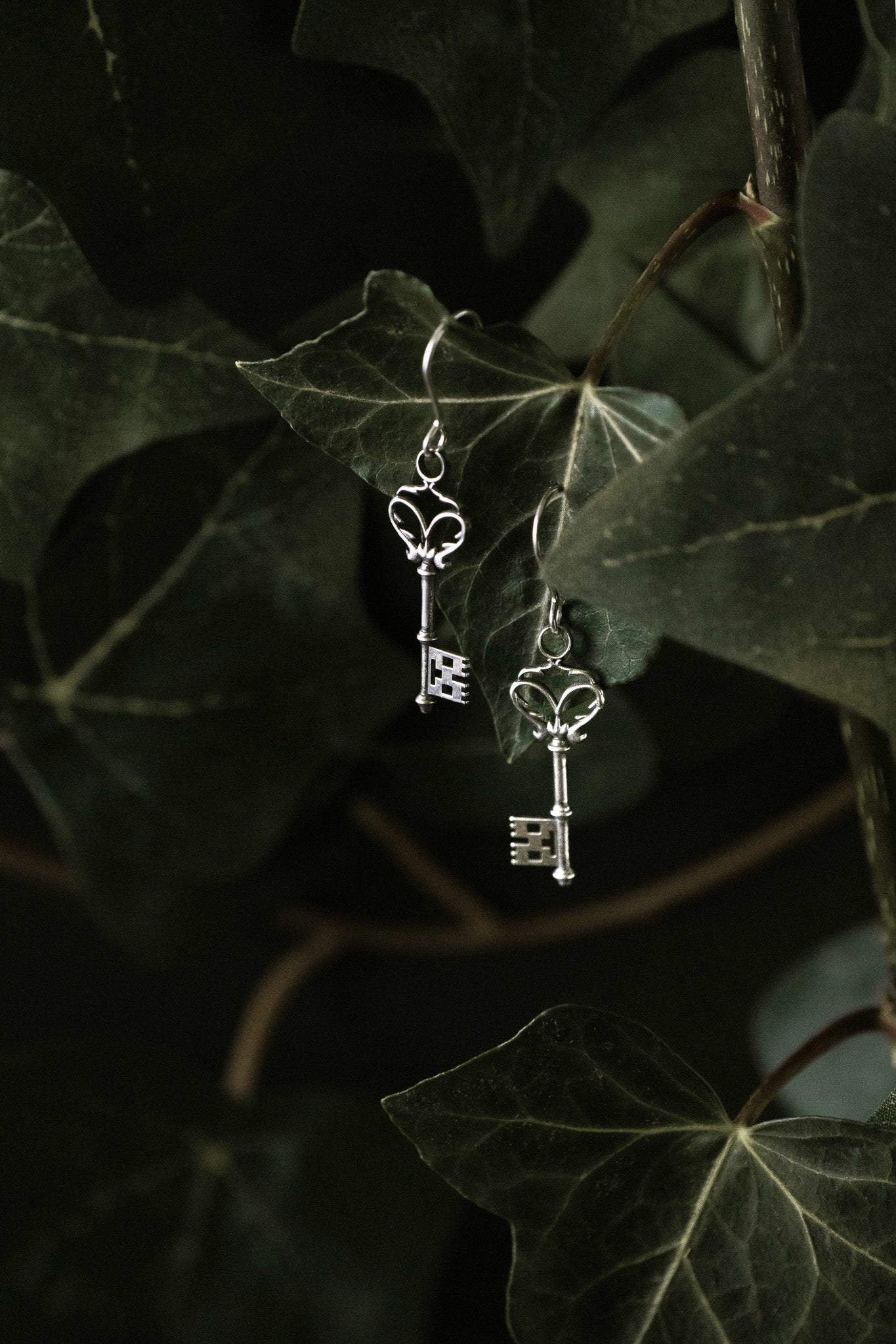 Gothic Key Earrings