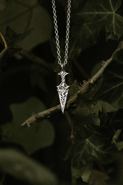 Athame (Fairy Dagger) Sterling Silver Necklace