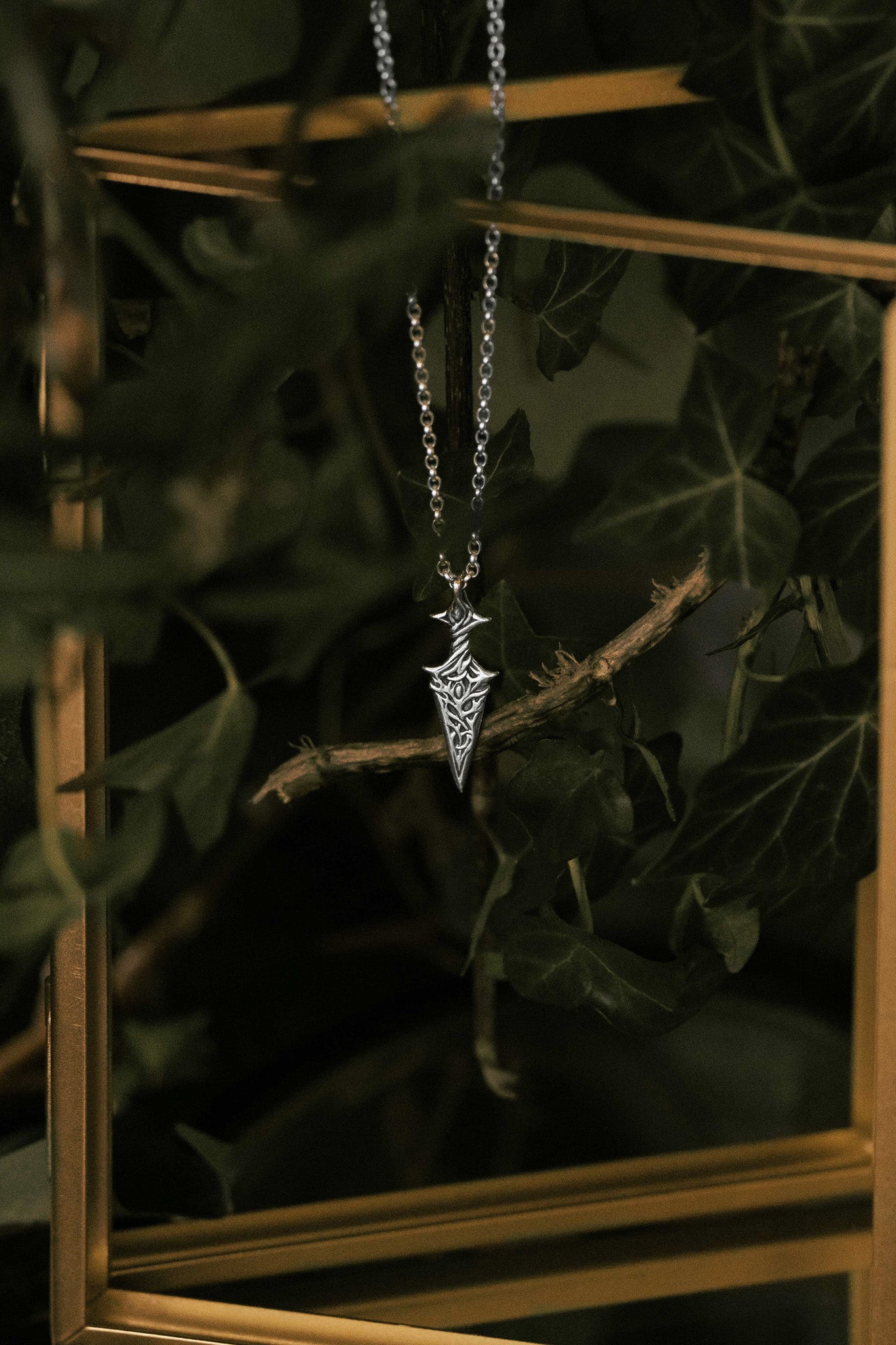 Athame (Fairy Dagger) Sterling Silver Necklace