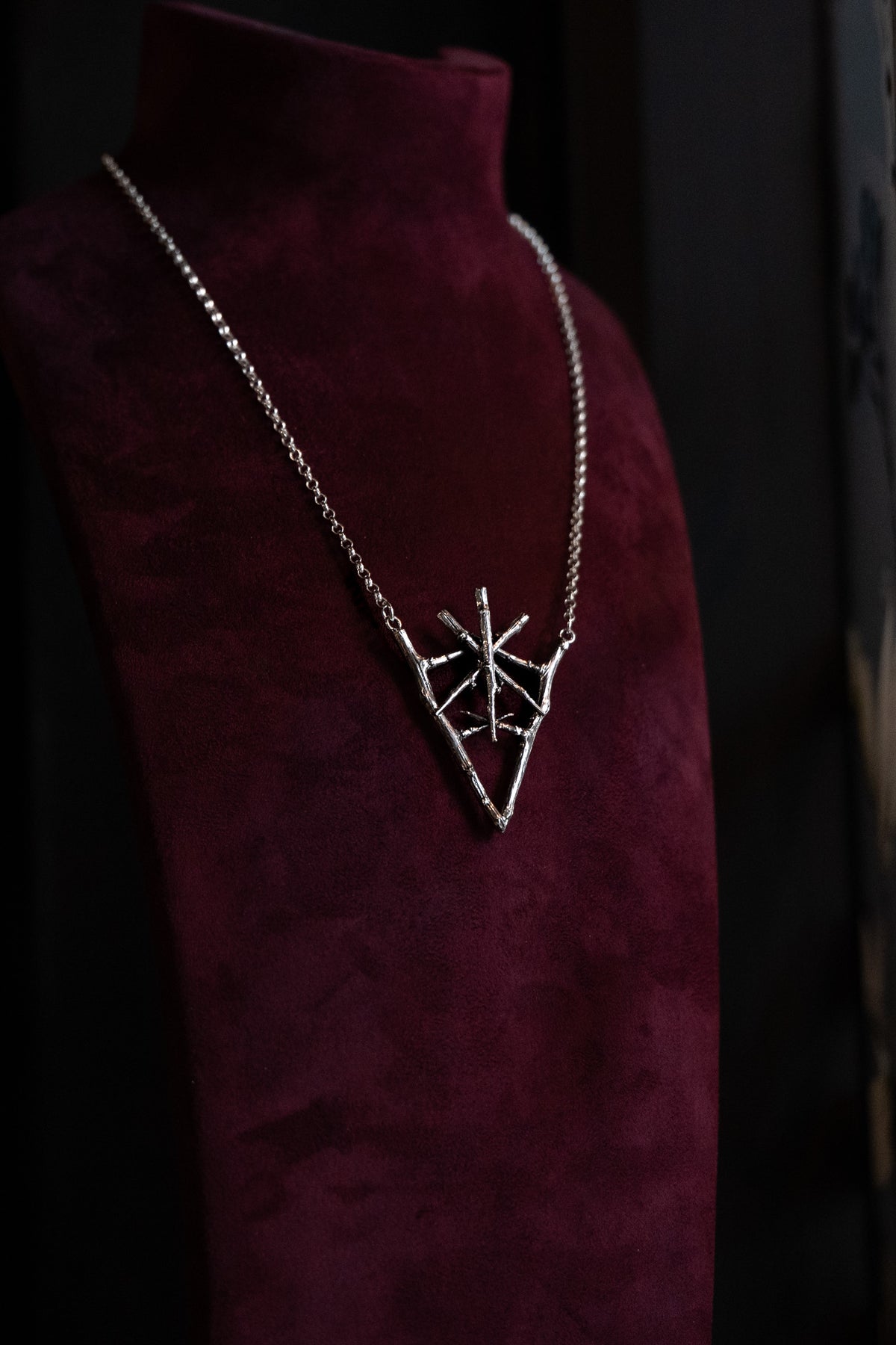 Cailleach Sterling Silver Talisman Necklace (Caillagh y Groamagh)