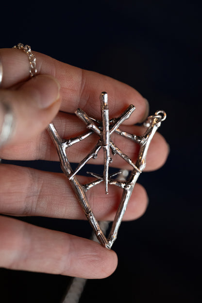 Cailleach Sterling Silver Talisman Necklace (Caillagh y Groamagh)