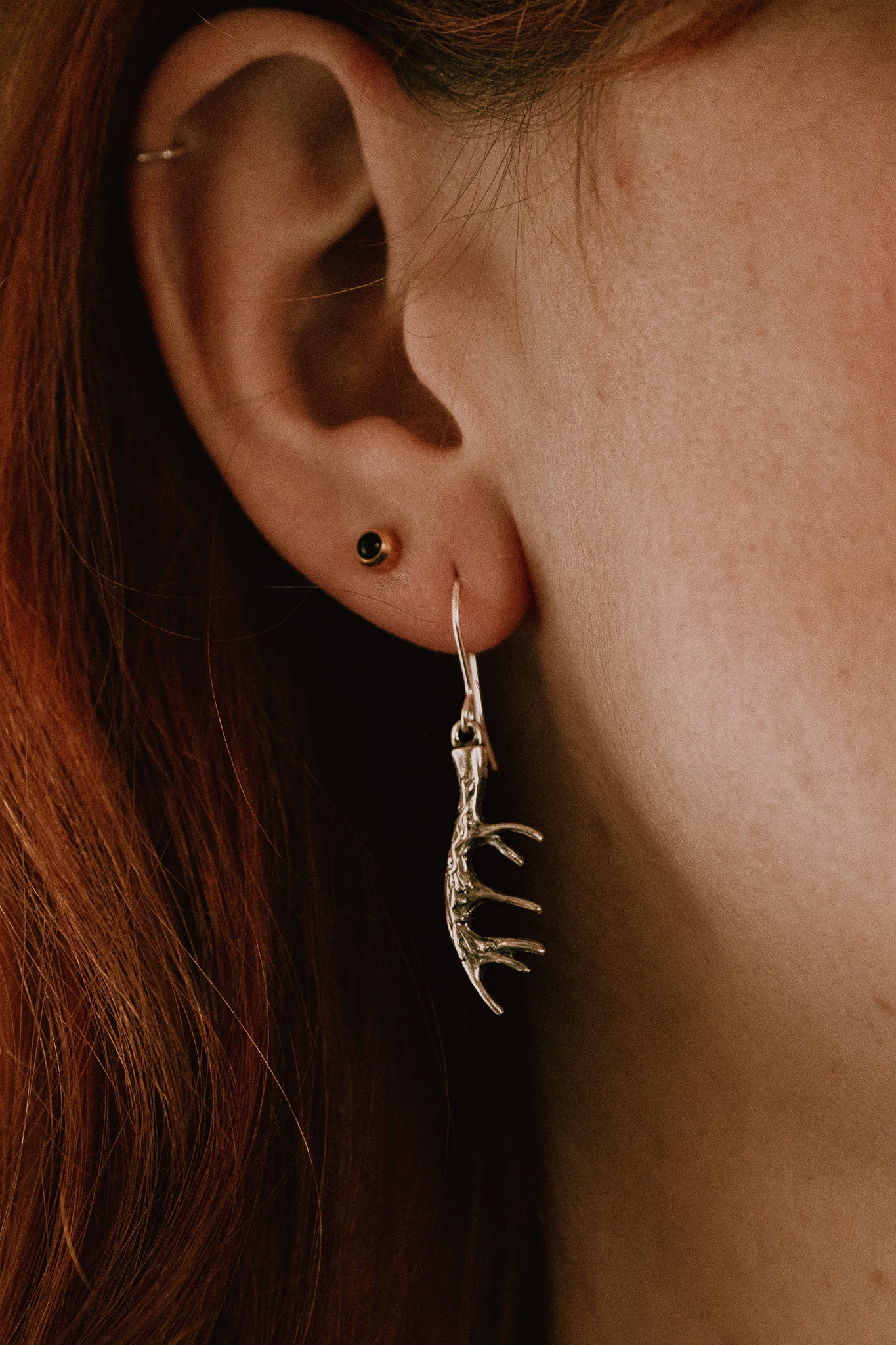 Deer Antler Earrings