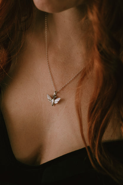 Hawk Moth Pendant Necklace