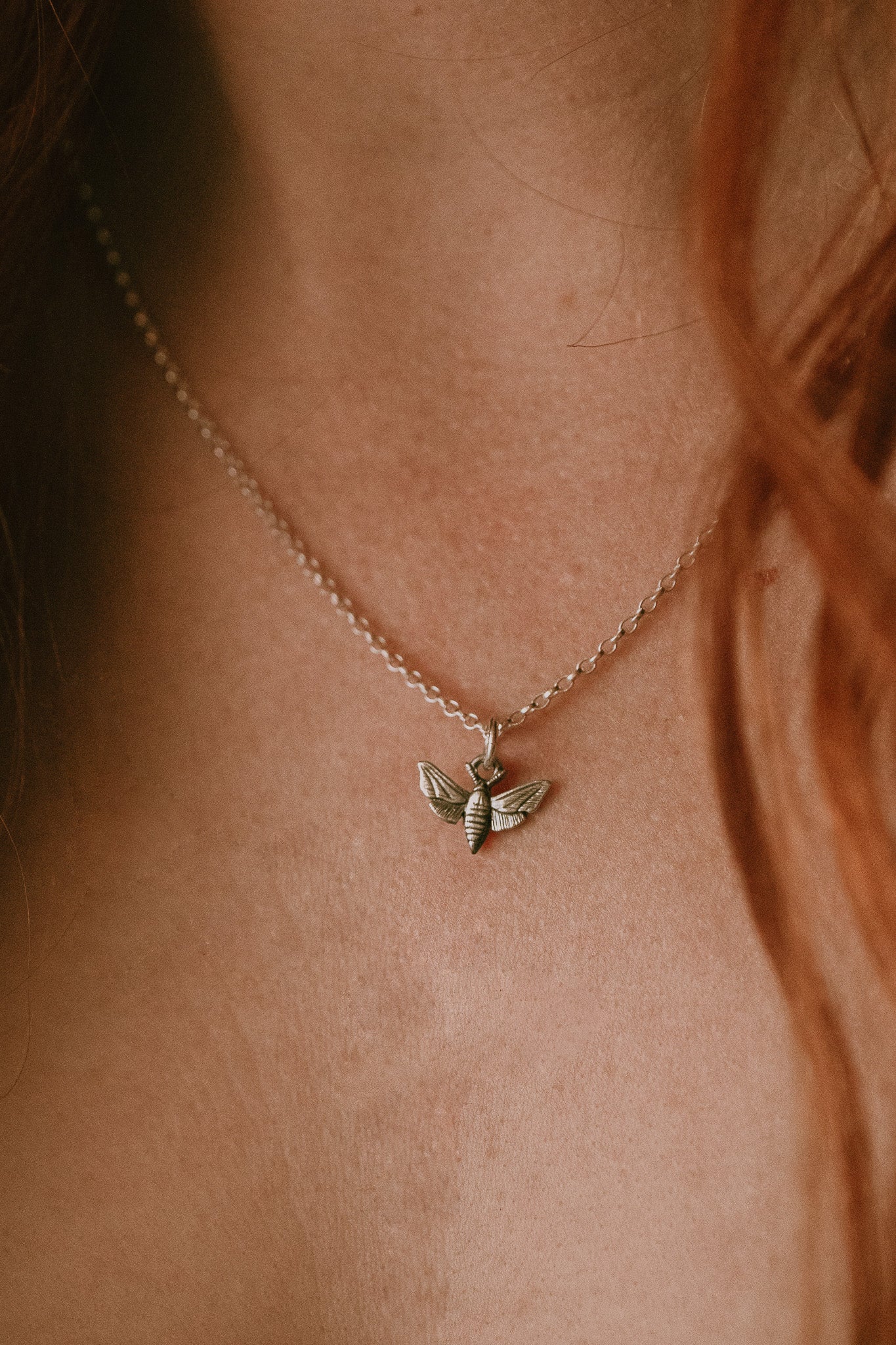 Hawk Moth Charm or Charm Necklace