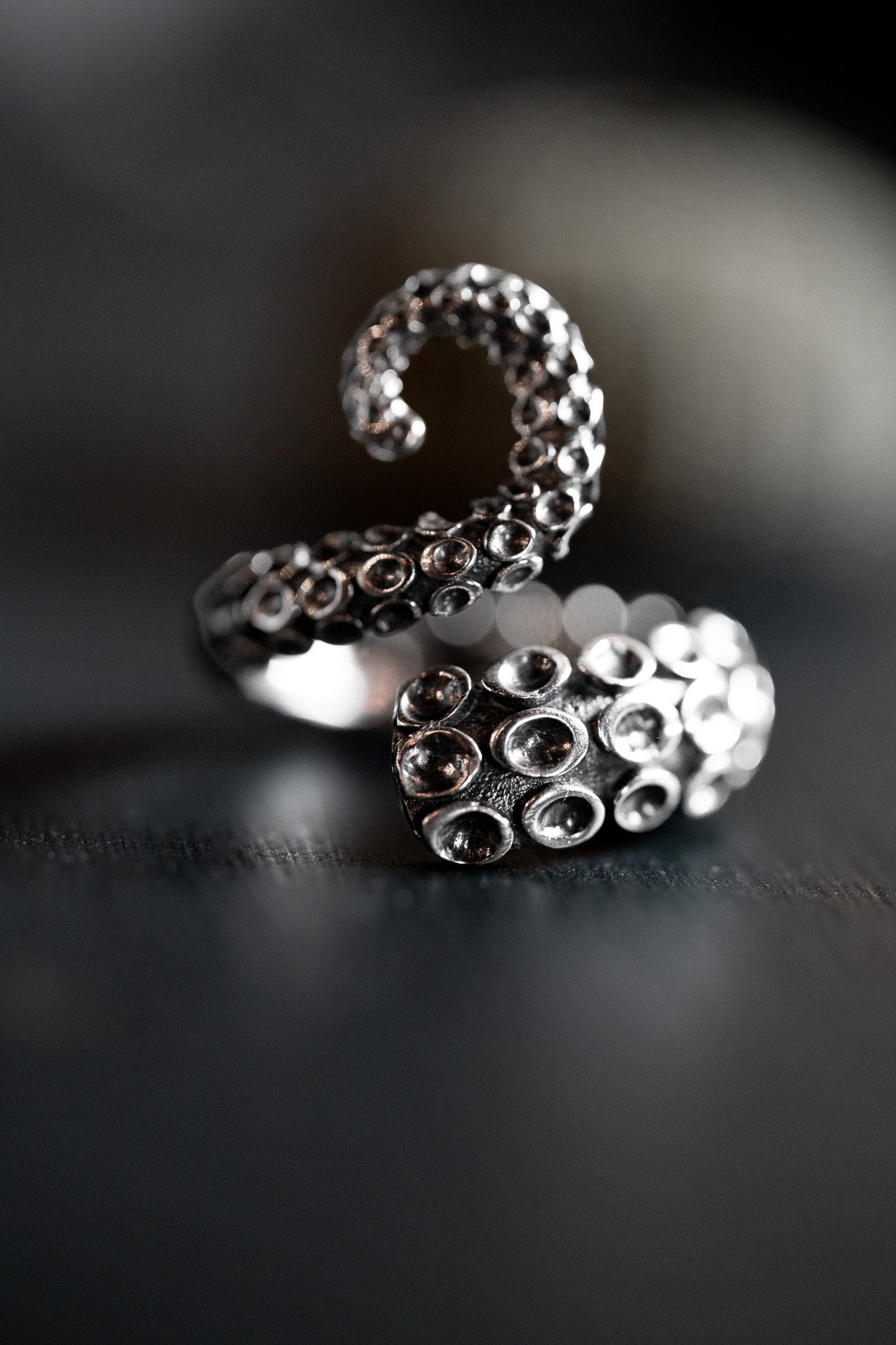 The Kraken Sterling Silver Adjustable Tentacle Ring