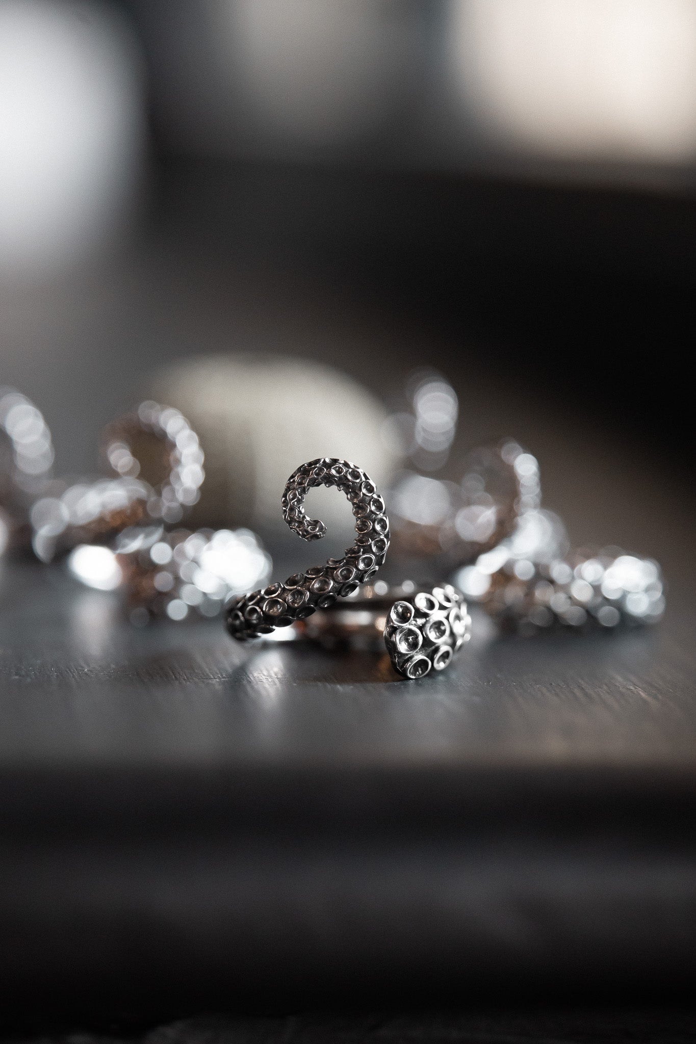 The Kraken Sterling Silver Adjustable Tentacle Ring