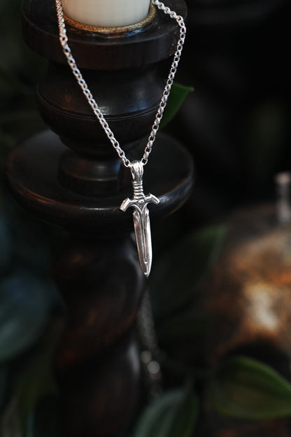 The Watcher - Small Sword Pendant Necklace
