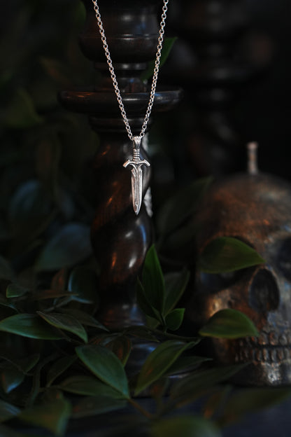 The Watcher - Small Sword Pendant Necklace
