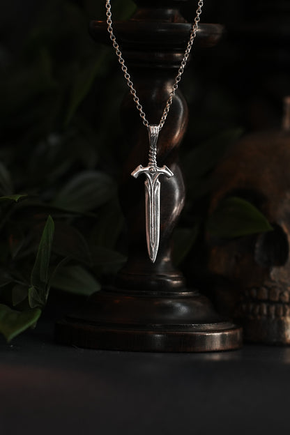 The Watcher - Large Sword Pendant Necklace