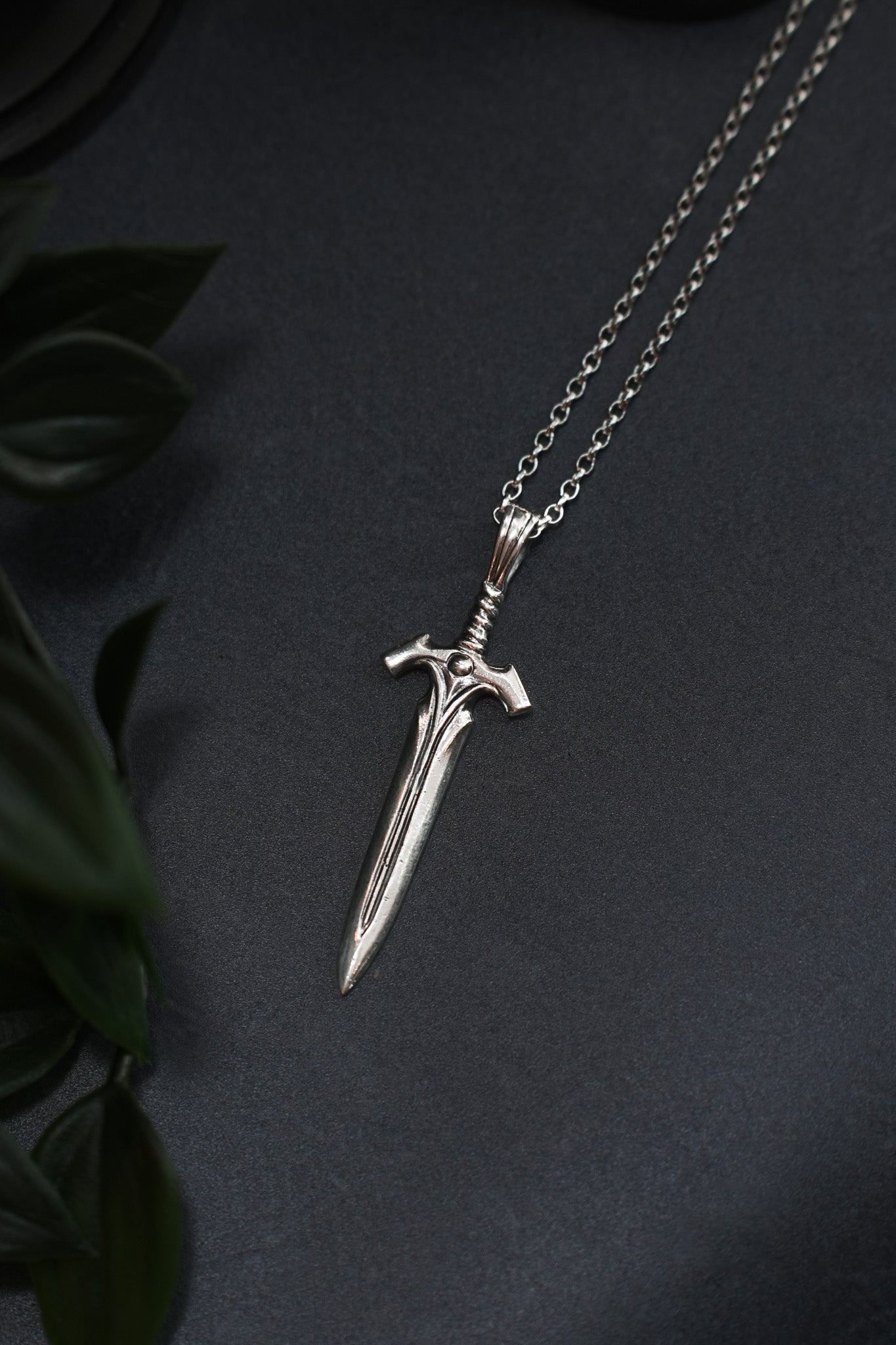 The Watcher - Large Sword Pendant Necklace