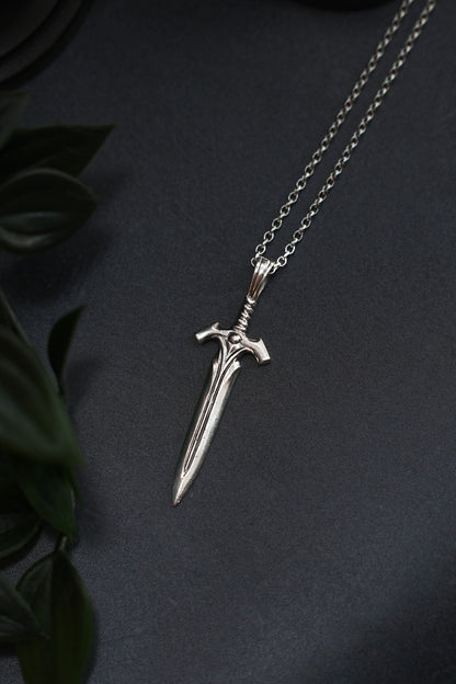 The Watcher - Large Sword Pendant Necklace