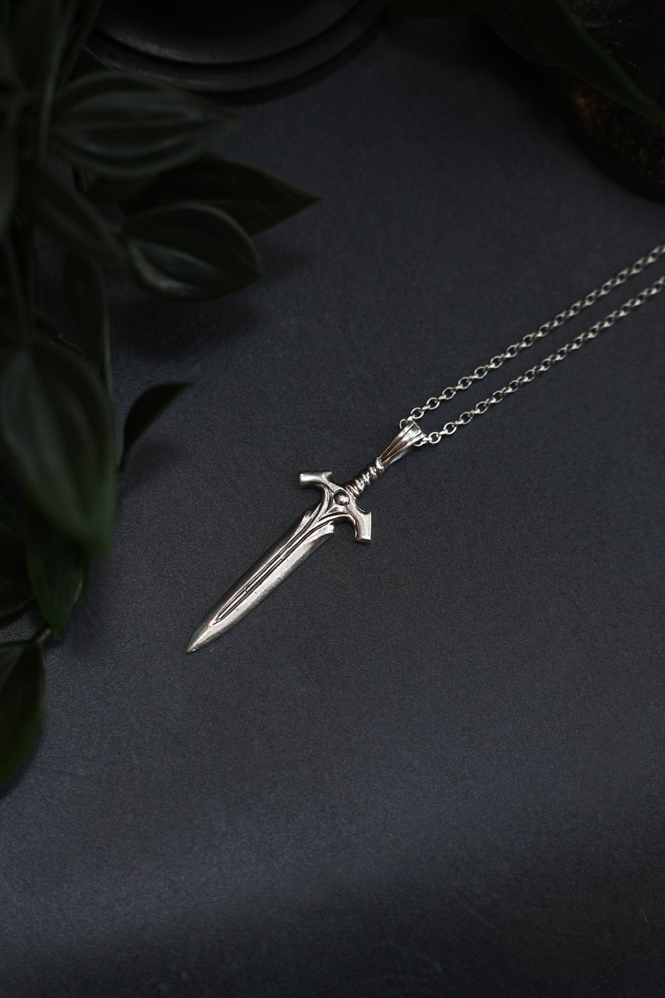The Watcher - Large Sword Pendant Necklace