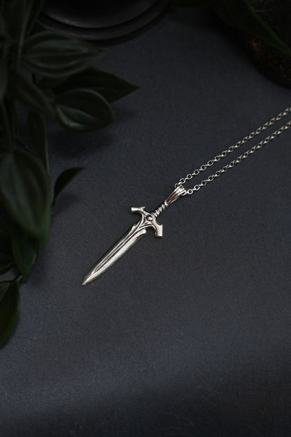 The Watcher - Large Sword Pendant Necklace