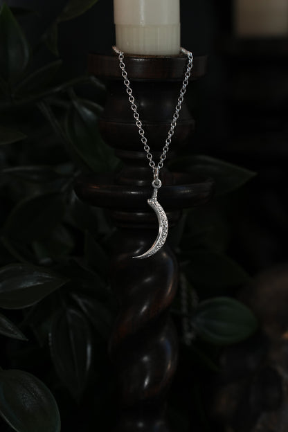 Demeter's Sickle Charm Pendant Necklace