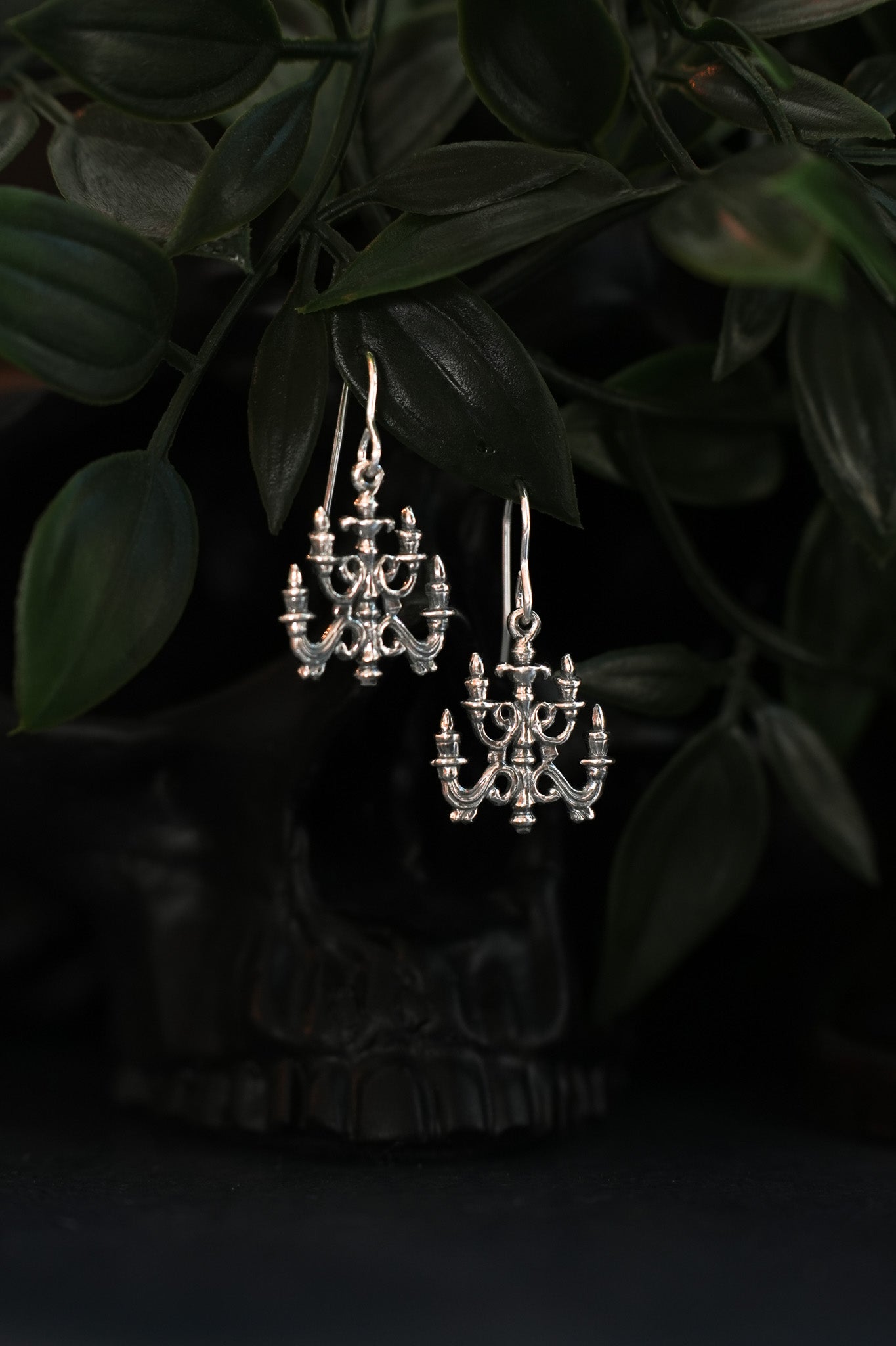 Sterling Silver Candelabra Earrings