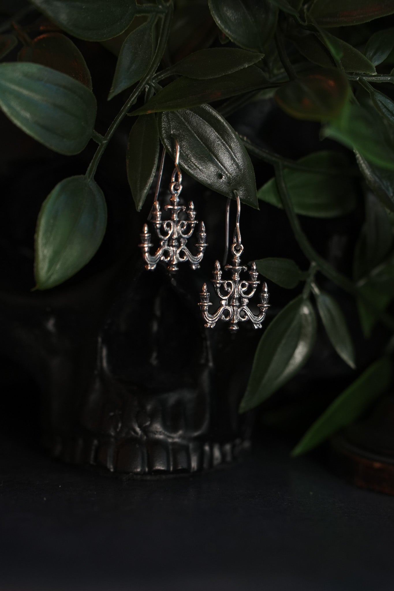 Sterling Silver Candelabra Earrings