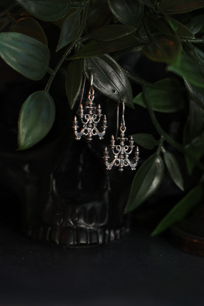 Sterling Silver Candelabra Earrings