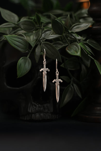 The Watcher - Sword Dangle Earrings