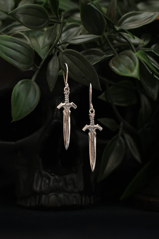 The Watcher - Sword Dangle Earrings