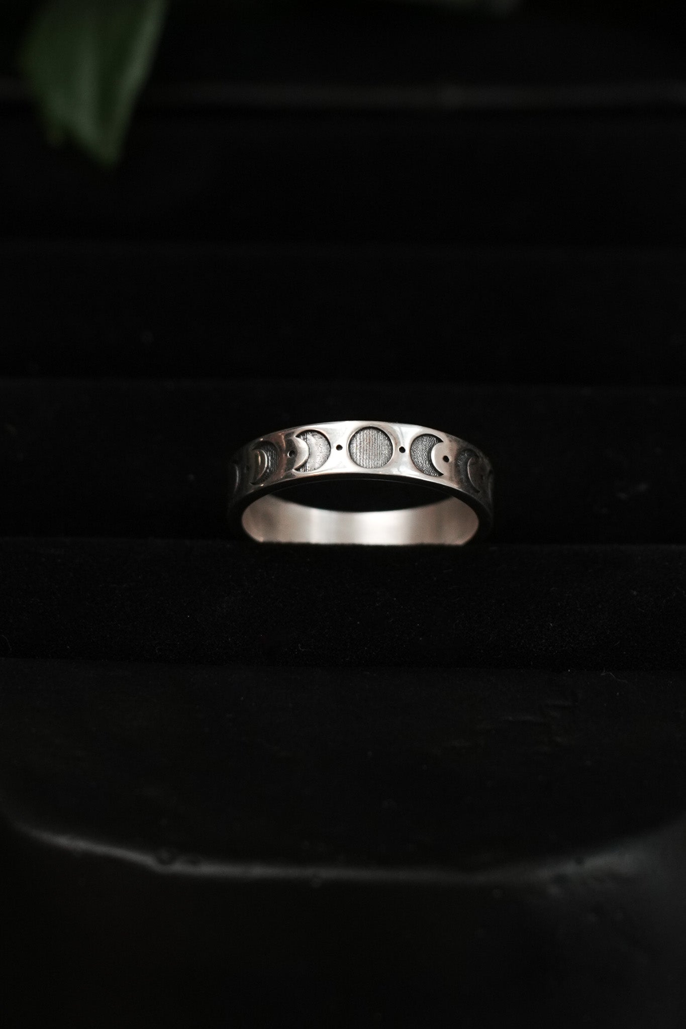 Sterling Silver Moon Phase Ring