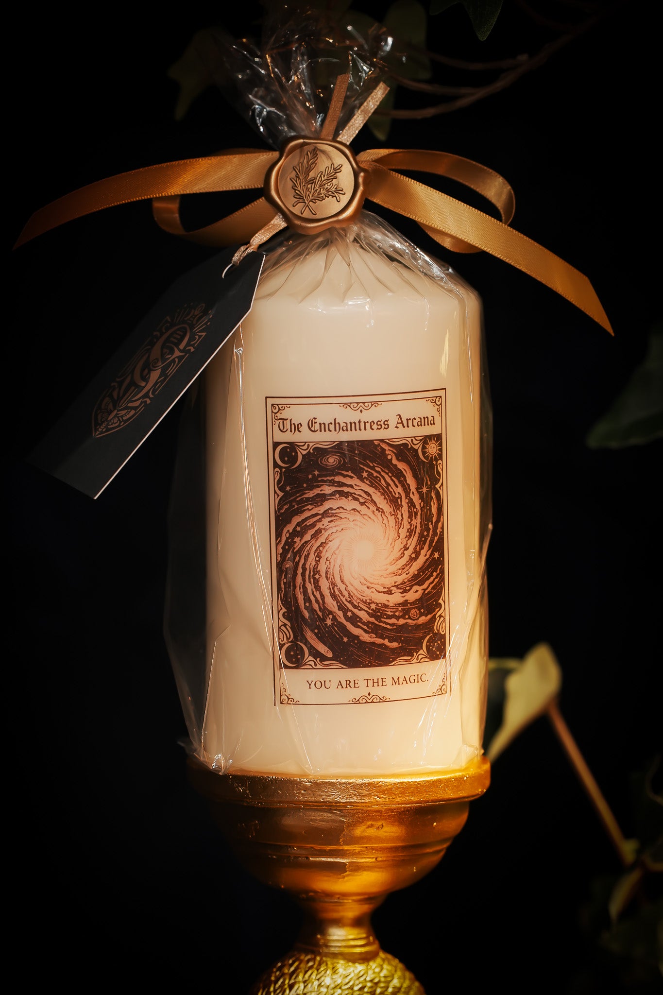 The Enchantress Arcana, You are the Magic - Tarot Inspired Pillar Candle
