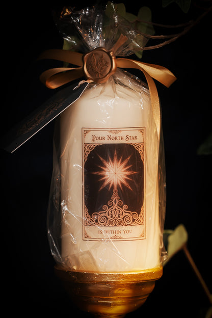 Your North Star is Within You - Tarot Inspired Pillar Candle