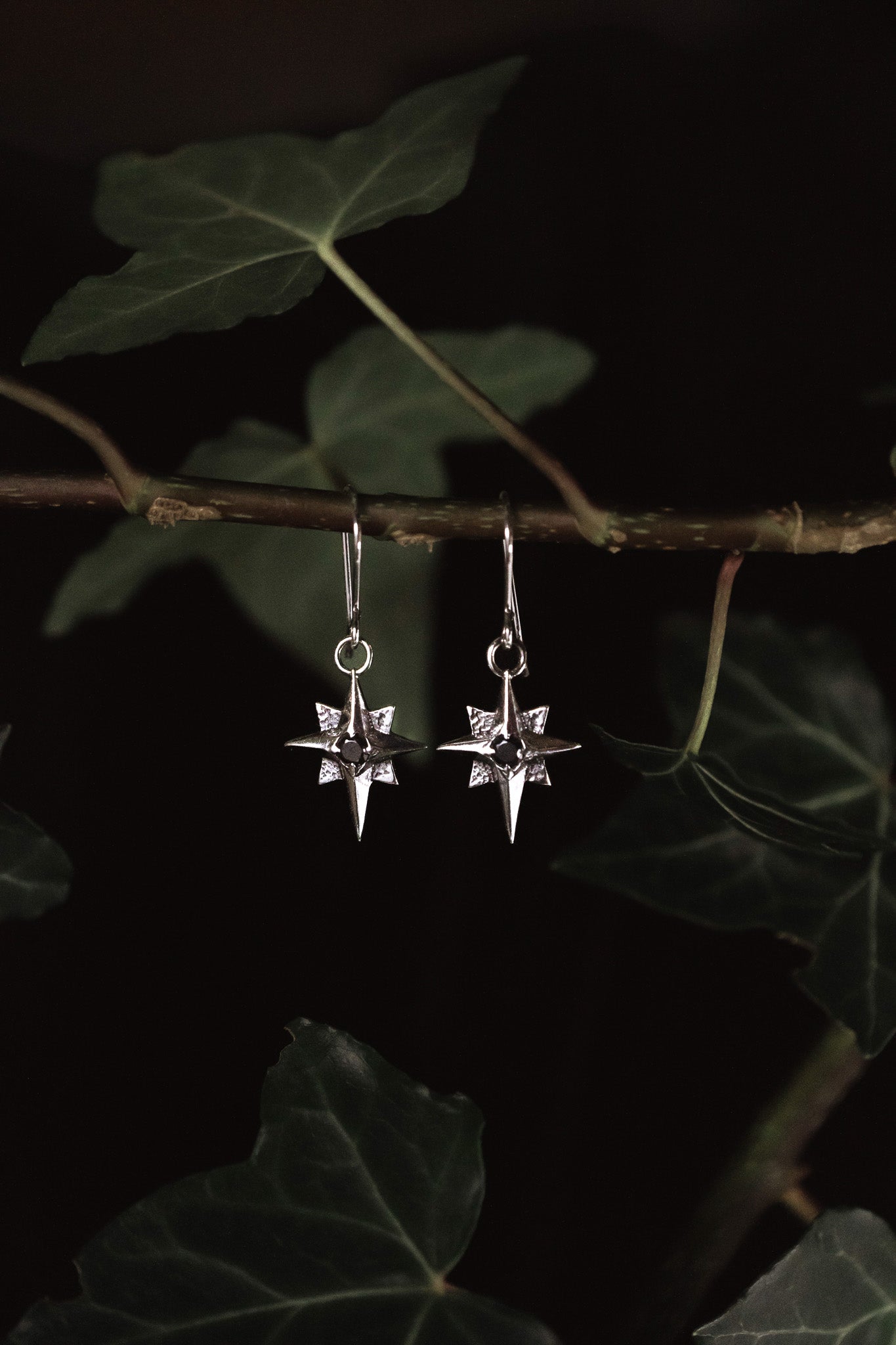 'Polaris' North Star Earrings