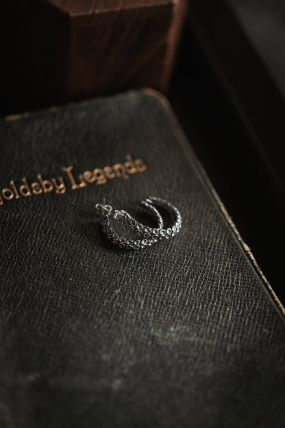 The Kraken Sterling Silver Tentacle Hoop Earrings