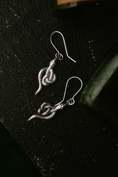 'Corra' Celtic Serpent Earrings