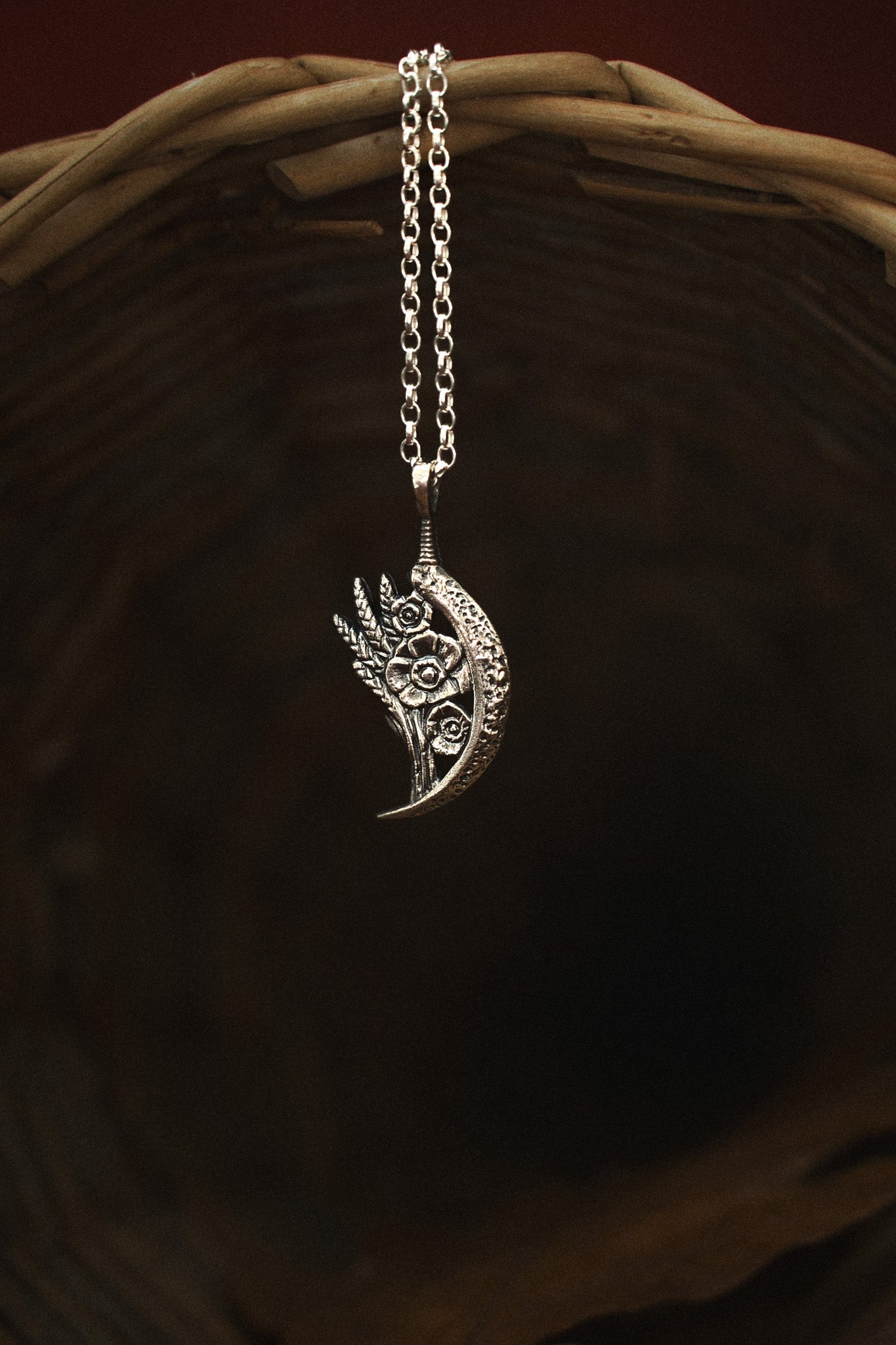 'Sickle of Demeter' Talisman Pendant Necklace