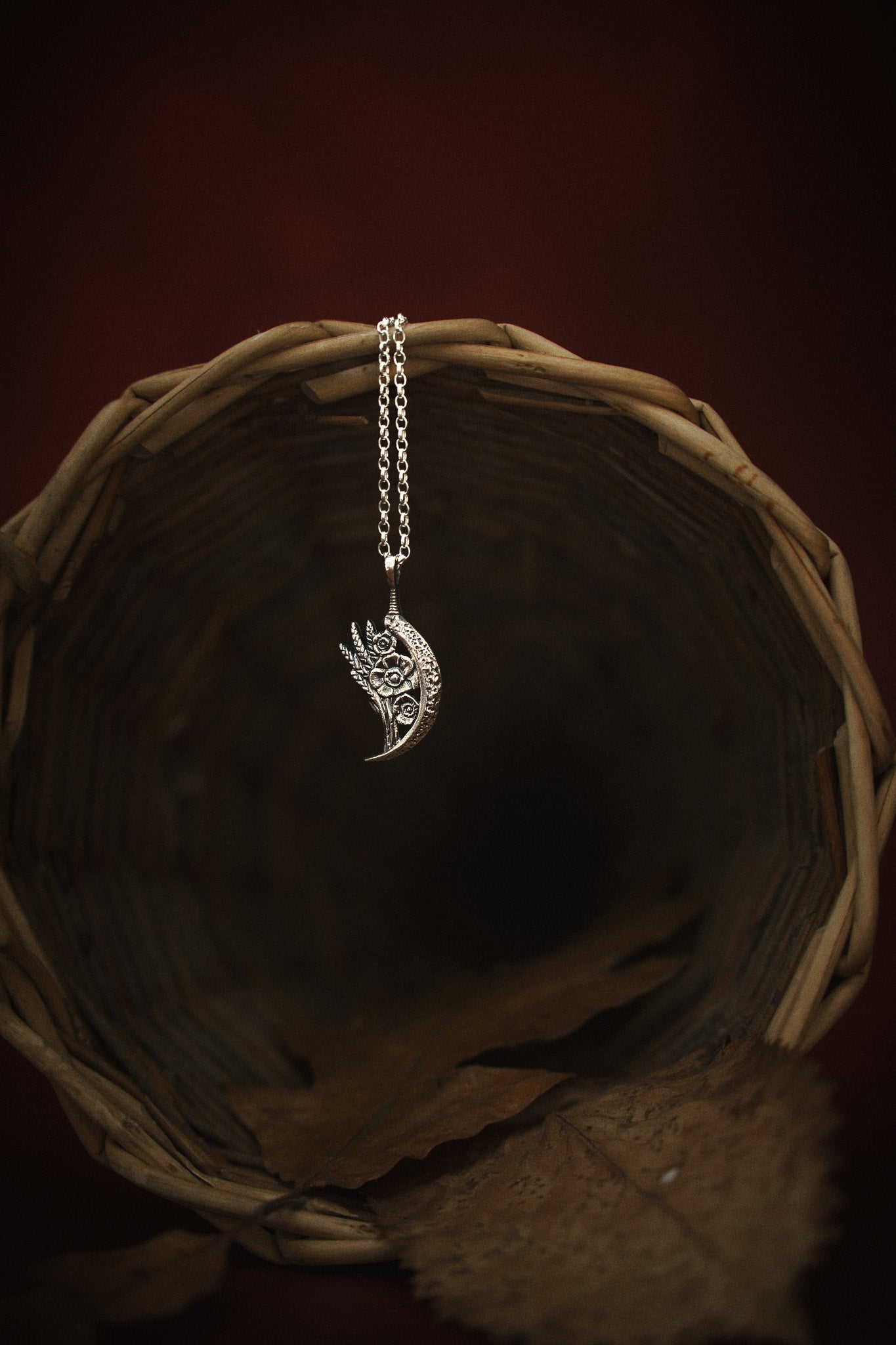 'Sickle of Demeter' Talisman Pendant Necklace