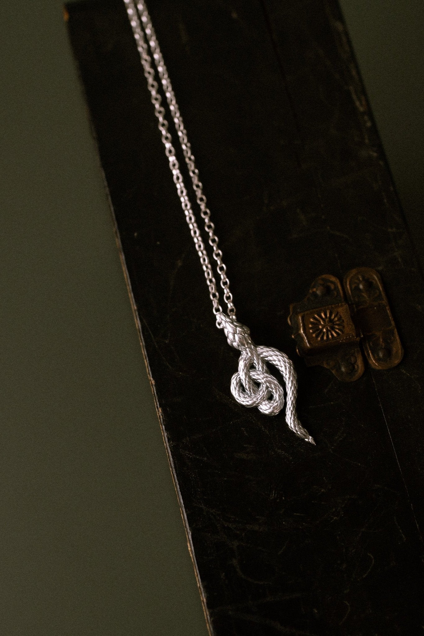 'Corra' Celtic Serpent Necklace