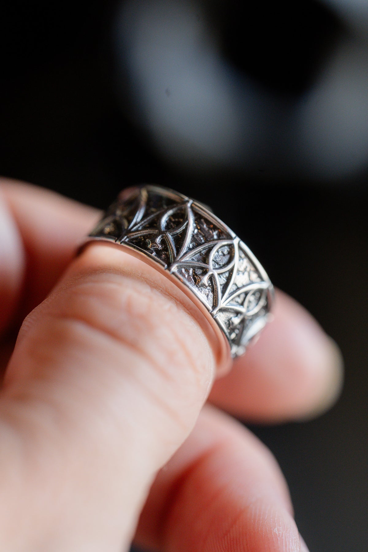The Sanctus Medieval Gothic Arch Ring