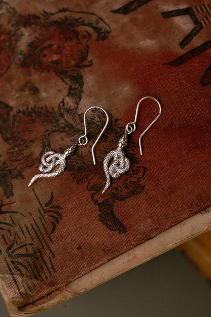 'Corra' Celtic Serpent Earrings